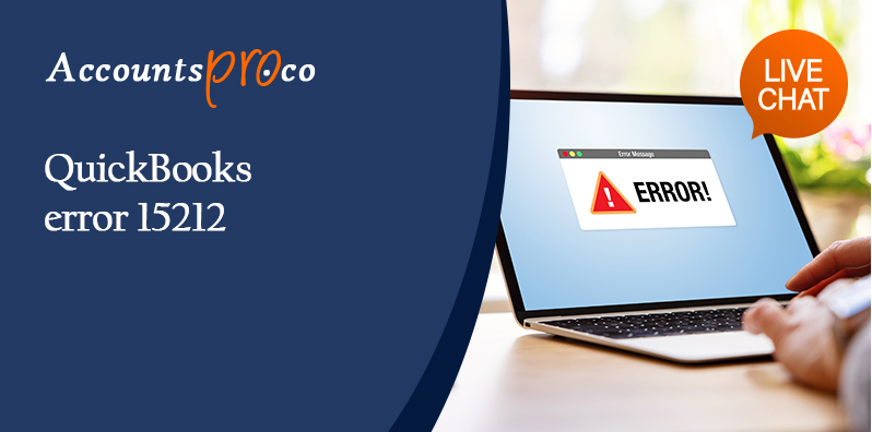 QuickBooks Error Message 15212